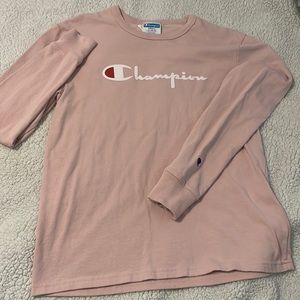Light Pink Champion Crew Neck